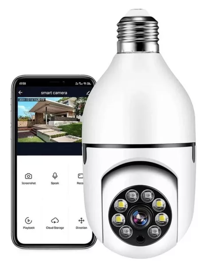 Camara bombillo 360 con audio